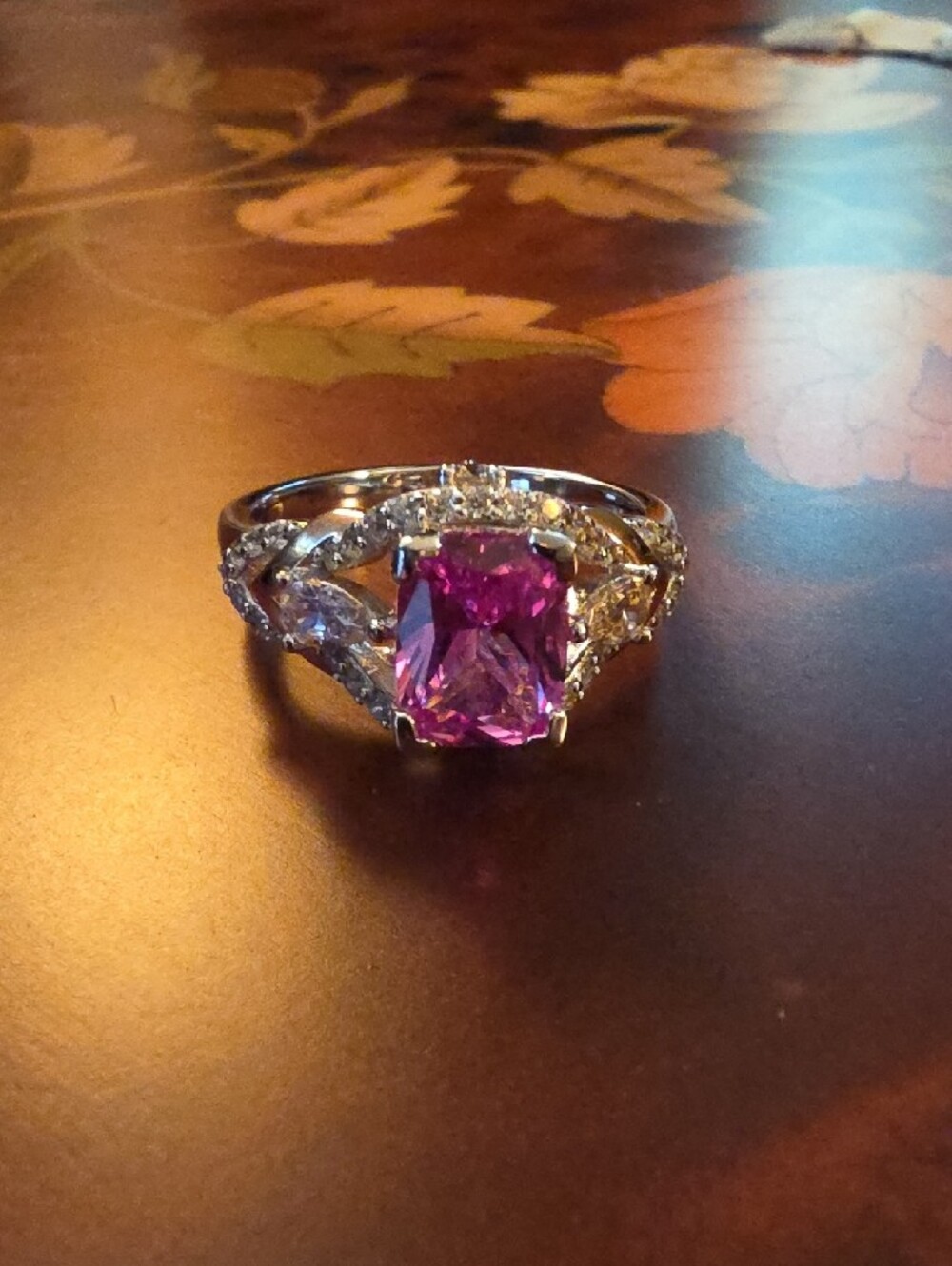 Bella Luce Rhodium Over Silver Romance Rings Ring Size 10